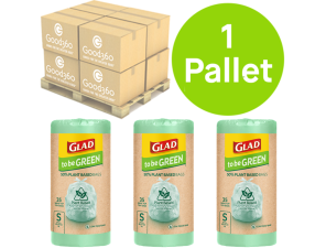 Dropship SYD/MEL/ADL/BRIS Metro Only - Compostable GLAD Bags (1 Pallet)