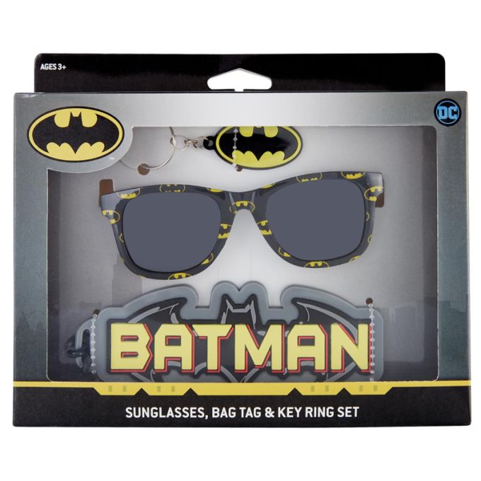 Batman Sunglasses, Bag Tag & Keyring Set