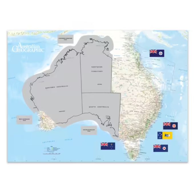 Ag Australia Scratch Map 